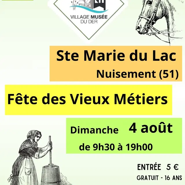 Affiche Fête VMD 2023/2024 - Vieux métier 2024