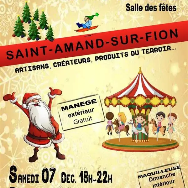 affiche marche de noel saint amand sur fion
