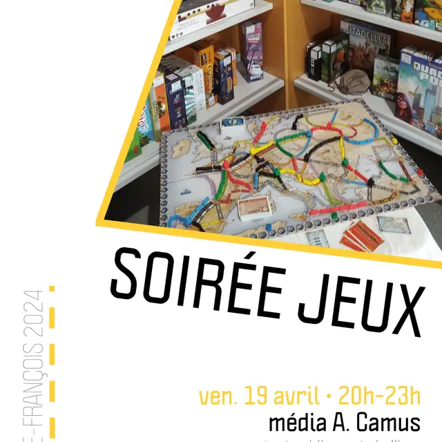 SOIREE JEUX MEDIATHEQUE