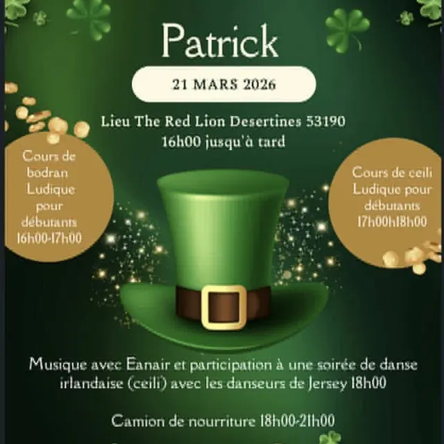 202603 Saint Patrick au Red Lion - Désertines