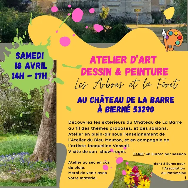 Peindre au Château - Atelier du Bleu Mouton