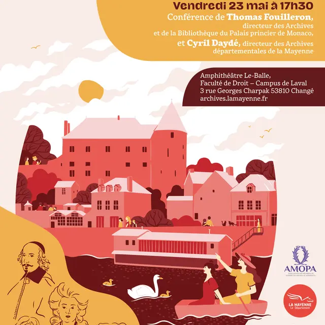 Affiche conférence Mazarin-Grimaldi 23 mai