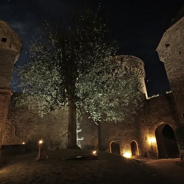 Château de Lassay éclairé