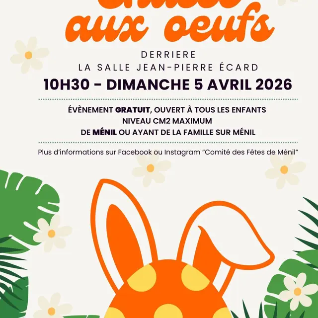 Chasses aux oeufs Comité des fêtes Ménil