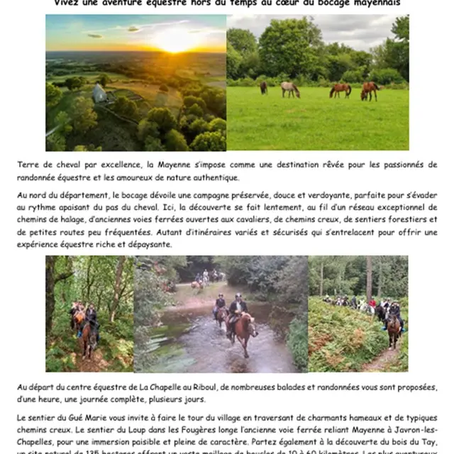 Tourisme Equestre CE LCR