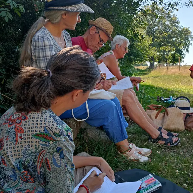 écriture en plein air