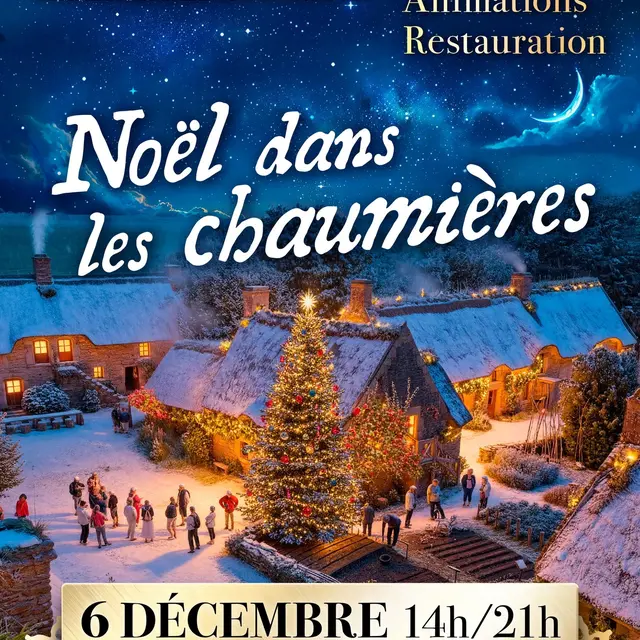 Affiche Noël dans les chaumières