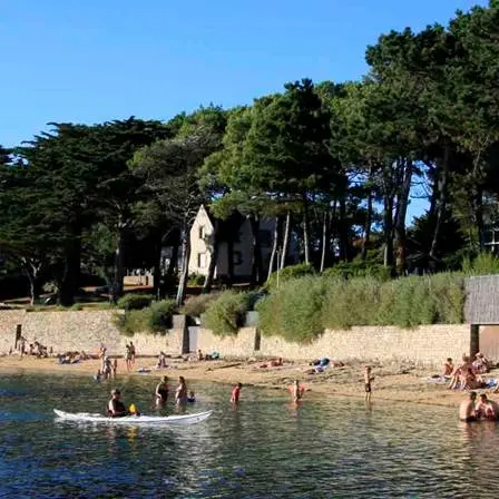 Plage du Berchis-Larmor-Baden-Golfe-du-Morbihan-Bretagne sud
