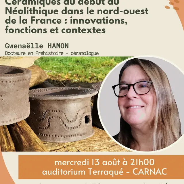 Conférence: Céramiques au début du Néolithique dans le nord-ouest de la France