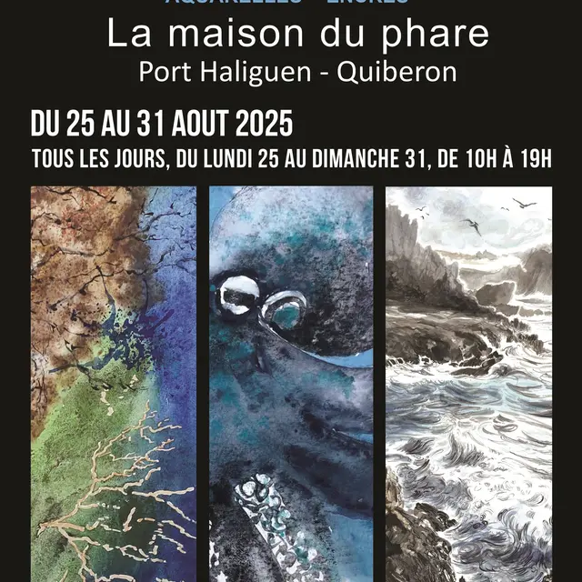 25.08.25 Aquarelles Encres -Le Roux Guesnay Grolleau