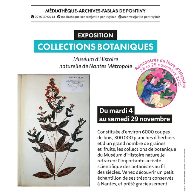 Exposition Collections botaniques du Muséum de Nantes