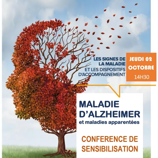 AFFICHE CONFERENCE MALADIE ALZHEIMER