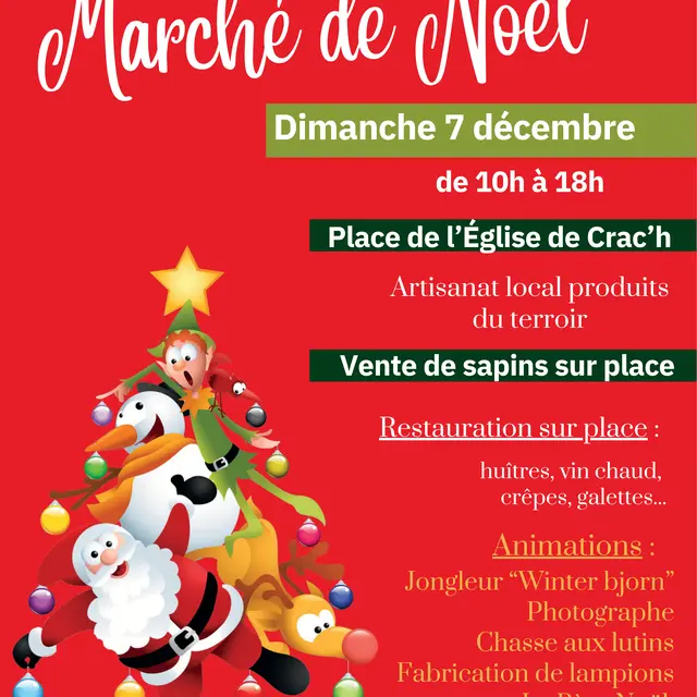 Affiche marché de Noel 2025