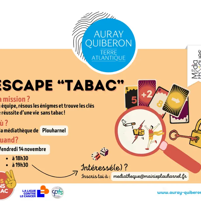 Affiche esc game sans tabac