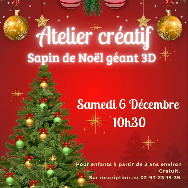 Atelier créatif Sapin géant