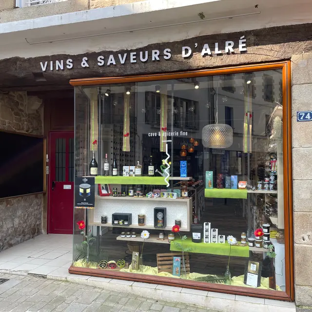 Vins & Saveurs d'Alré - vitrine