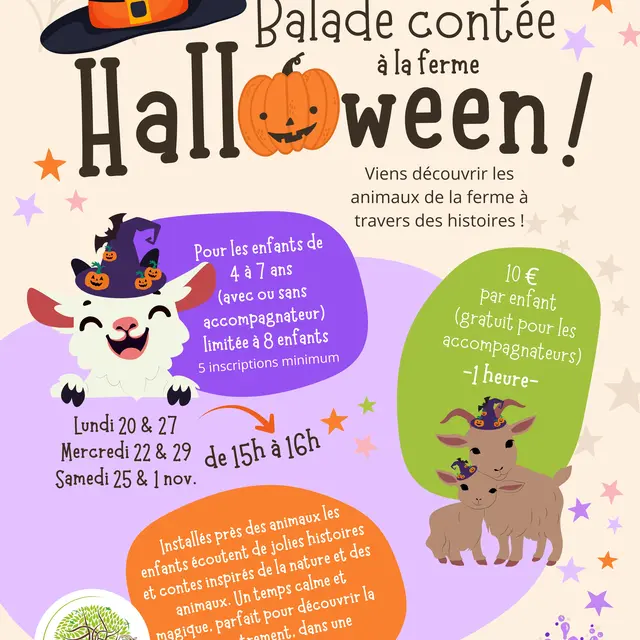 Balade contée à la ferme Halloween !