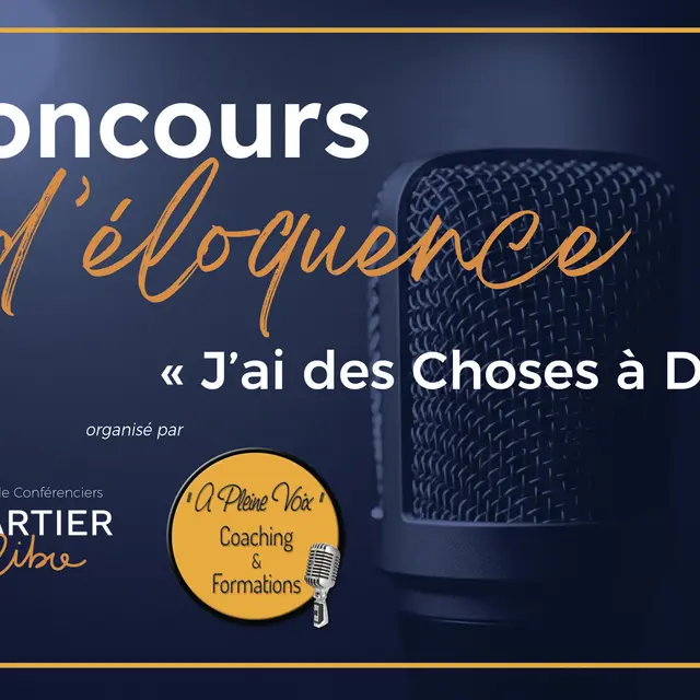 Concours d'éloquence J'ai des choses à dire