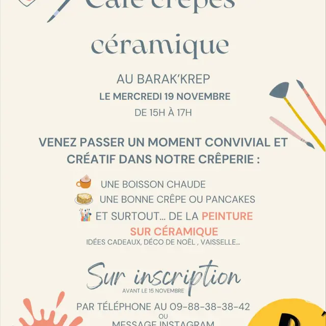 Cafe crepe ceramique