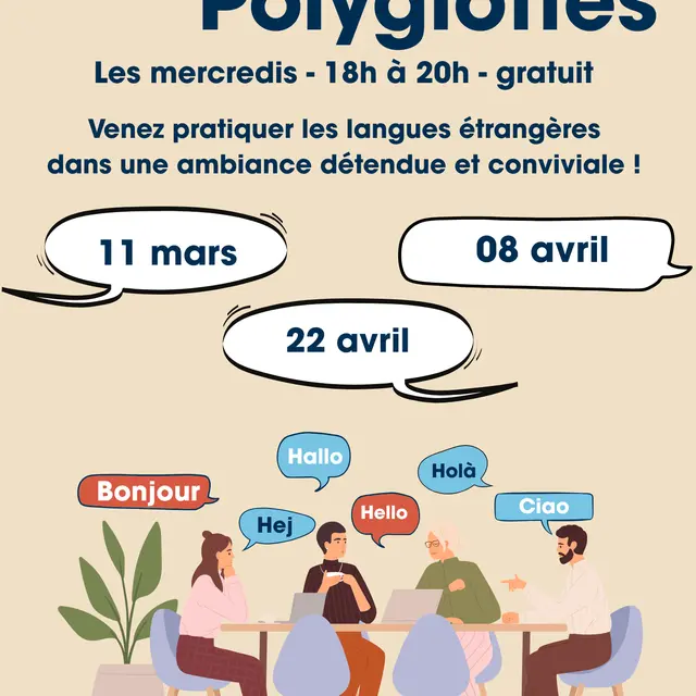 Cafés polyglottes mars-avril