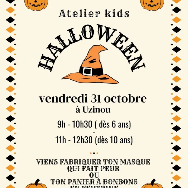 Atelier laine feutrée spécial Halloween