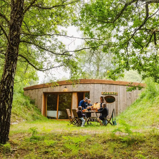 Hébergement insolite Koadou_Cabane Elouan_extérieur_Pluméliau-Bieuzy