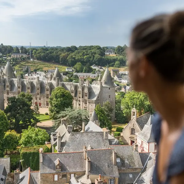 Josselin vue d'en haut