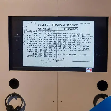 Kartenn-bost_visite guidée musée carte postale en breton_Carton Voyageur Baud