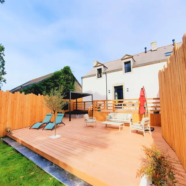 Location vacances_Gîte_Nymphéa_Saint-Barthélemy_terrasse_Vallée du Blavet