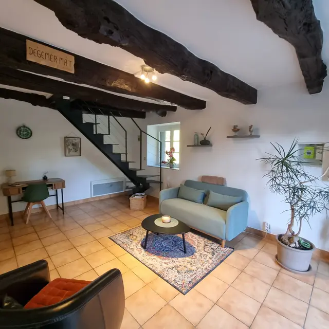 Location vacances_Gîte_Gwenlo_Saint-Barthélemy_salon_Vallée du Blavet