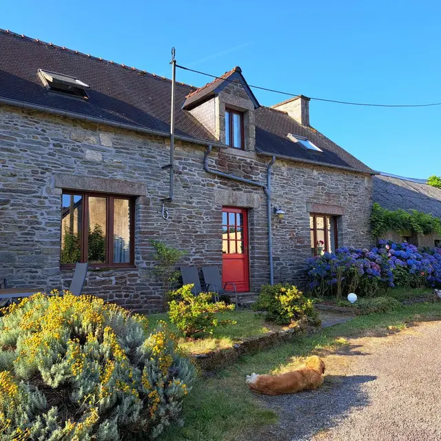 Location vacances_Gîtes du Rhun_Hortesia_extérieur_Pluméliau-Bieuzy©Gîtes de France 56
