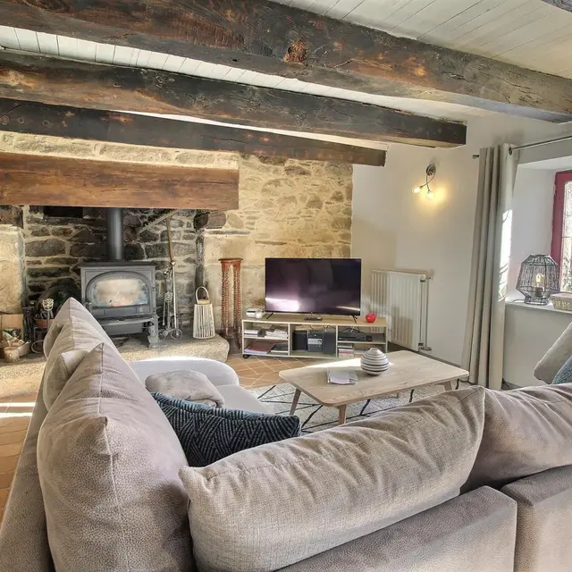Location vacances_gîtes de Kernino_Léontine_salon_Pluméliau-Bieuzy©Gîtes de France