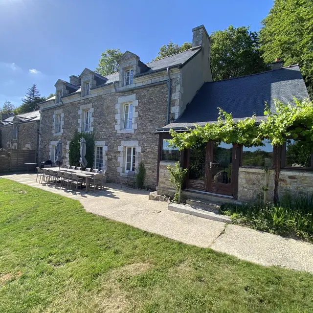 Location_Domaine de Lann Kerhuerh_Hortensia_façade_La Chapelle-Neuve©Gîtes de France Morbihan