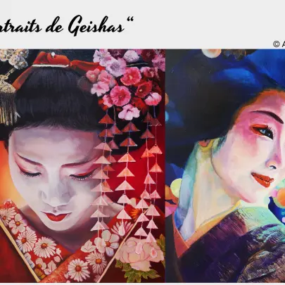Portrait de geishas