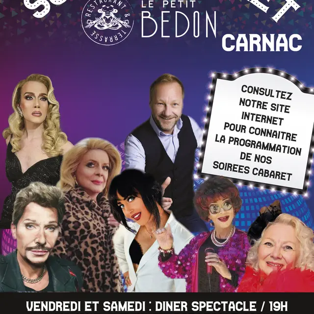 Soirée cabaret au petit Bedon à Carnac plage