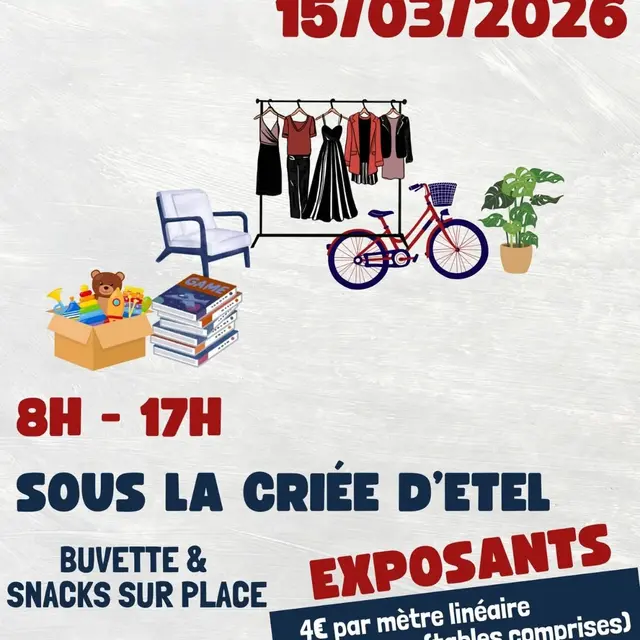 Troc et puces affiche