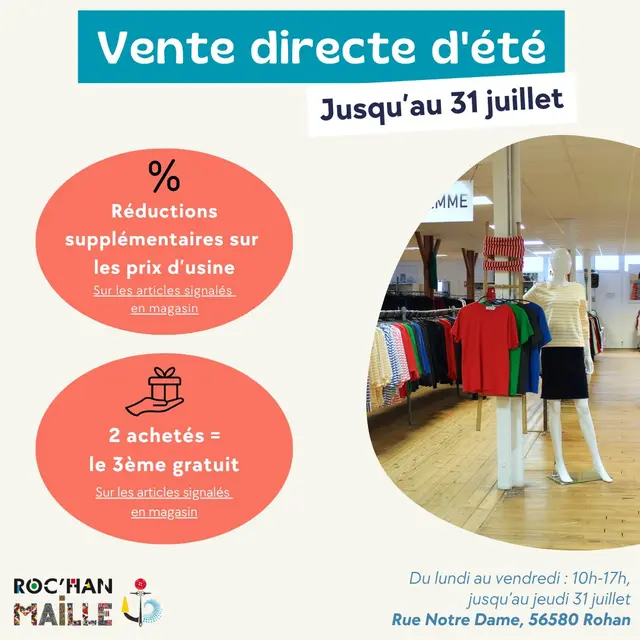 Vente directe d'usine été
