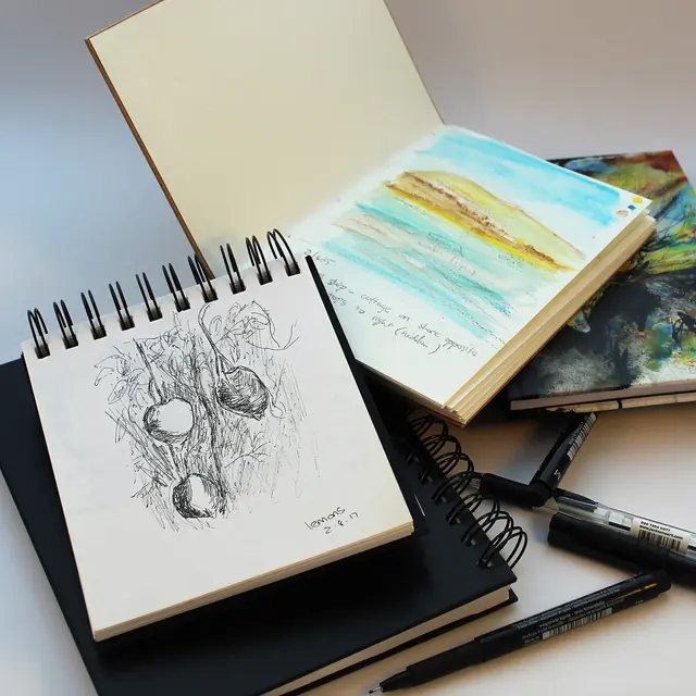 Visuel-Carnet de croquis-Libre de droits