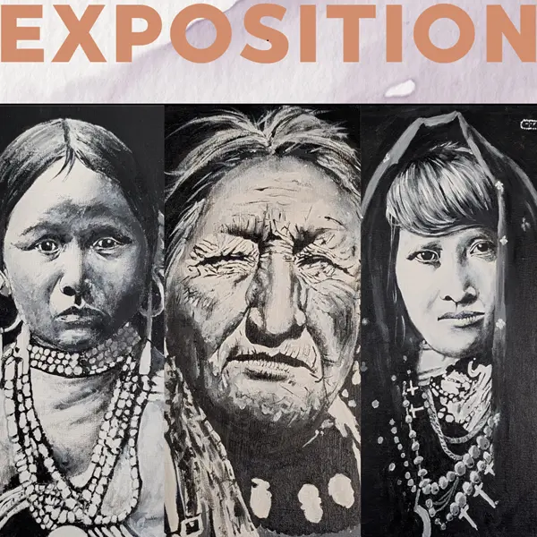 Exposition de portraits de femmes indiennes