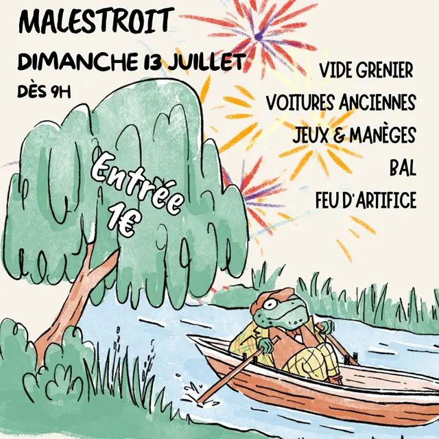 affiche fête de la digue-Malestroit-2025
