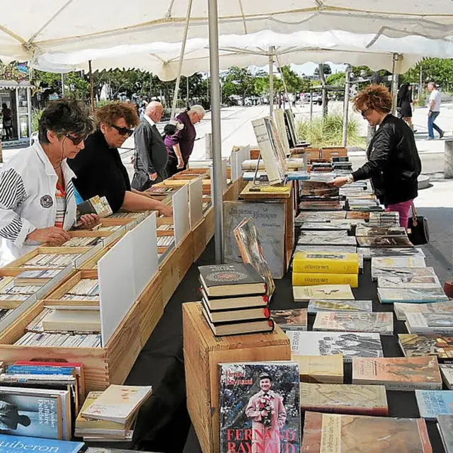 Marché des bouquinistes-Quiberon-Morbihan-Bretagne Sud