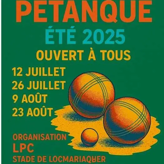 Concours de pétanque à Locmariaquer