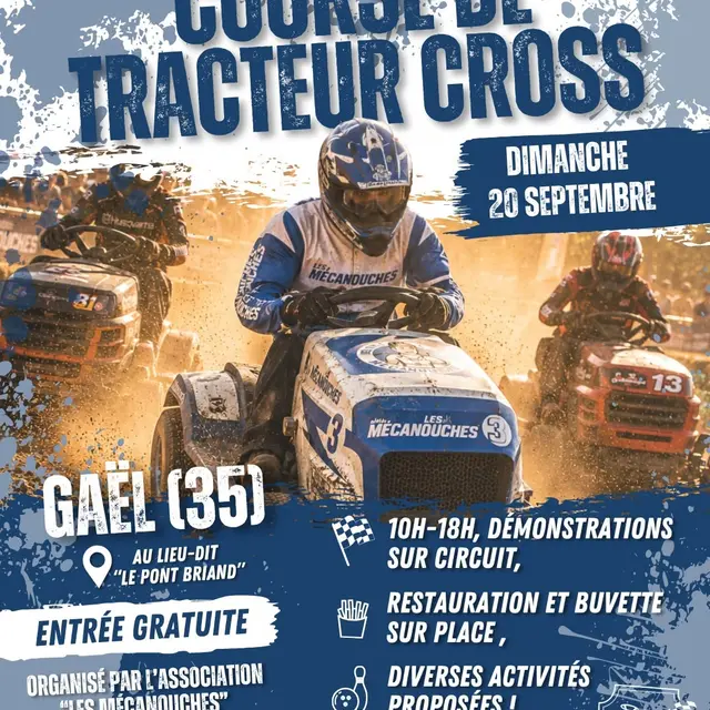 course de tracteur cross