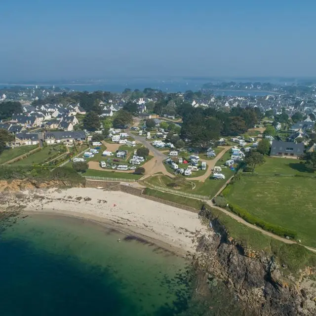 Vue aérienne Camping Port Sable
