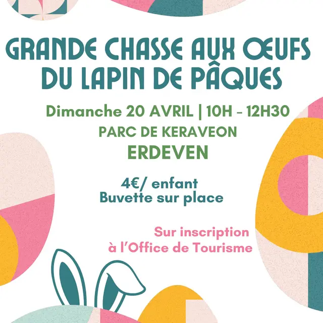 Grande chasse aux oeufs du lapin de Pâques