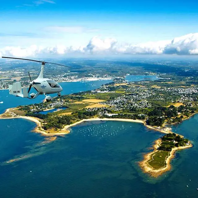 Morbihan vu du ciel-Monterblanc-Golfe-du-Morbihan-Bretagne sud
