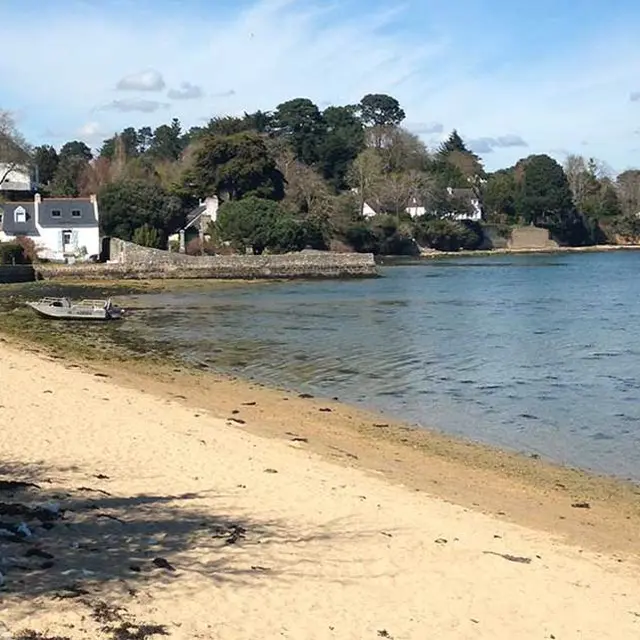 Plage Port Miquel-Ile-aux-Moines-Golfe-du-Morbihan-Bretagne sud