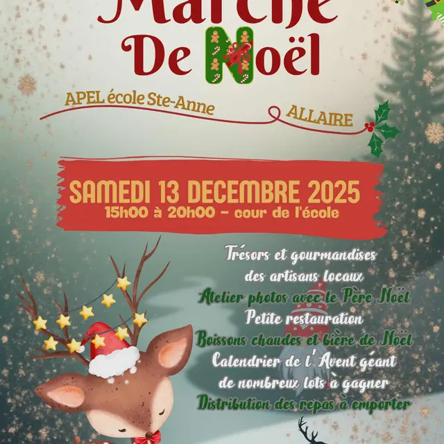 Affiche Marché de Noël