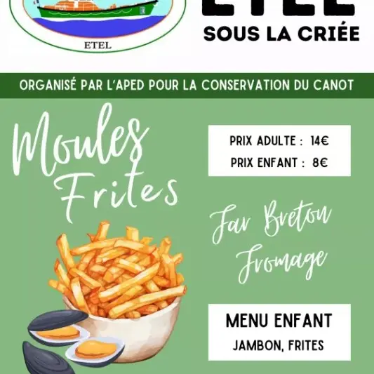 repas moules frites