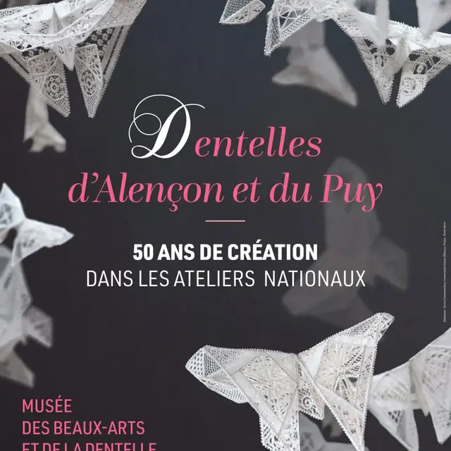 3 marsd au 31 mai Affiche Expo temporaire Dentelles d'Alençon et du Puy